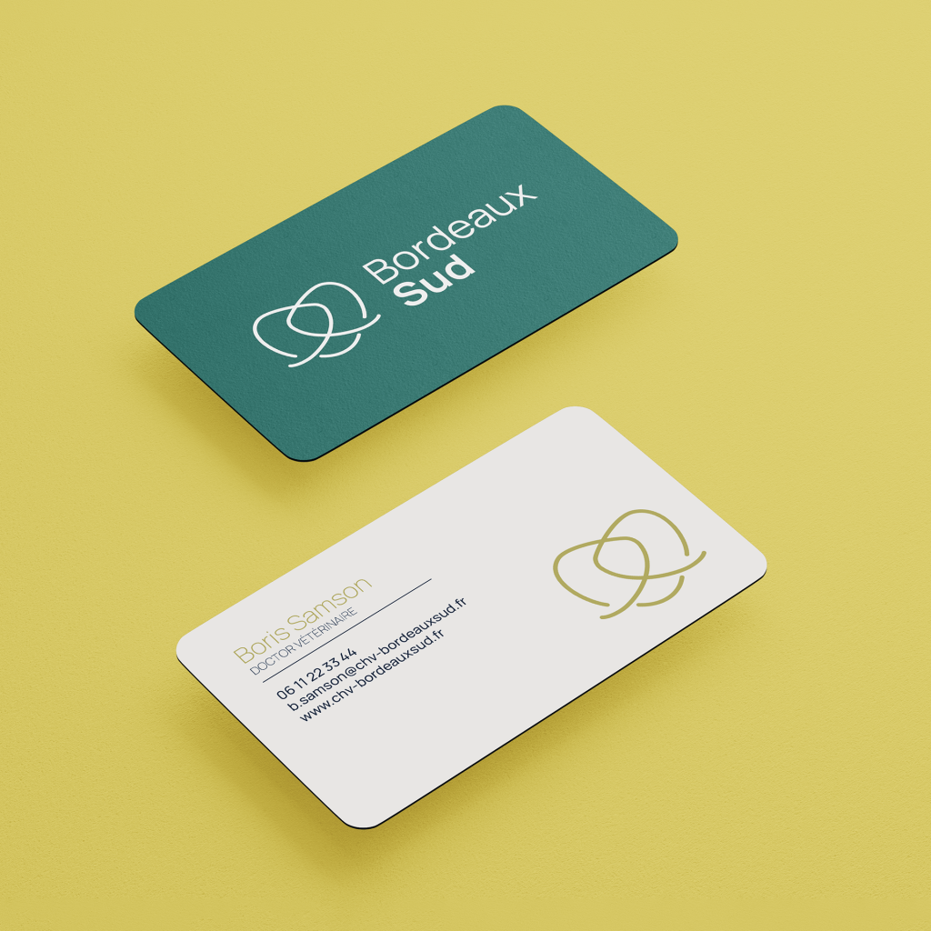 carte de visite identité visuelle vétérinaire