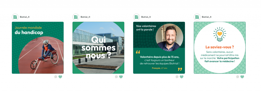 Réseaux sociaux pour Biotrial