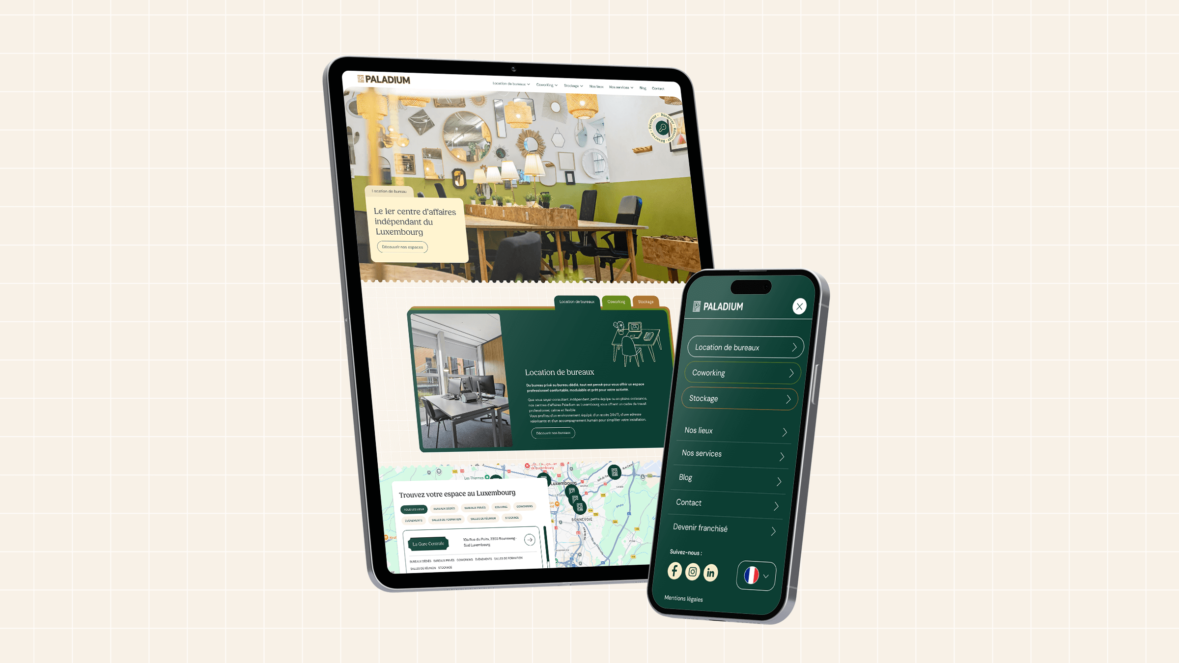 Site web de coworking