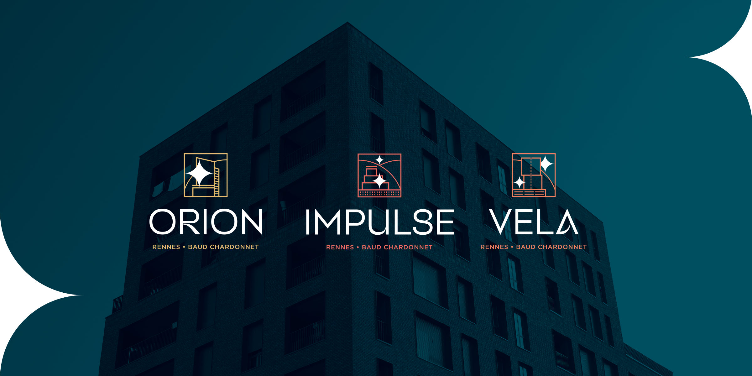 Logos pour communication promotion immobilière